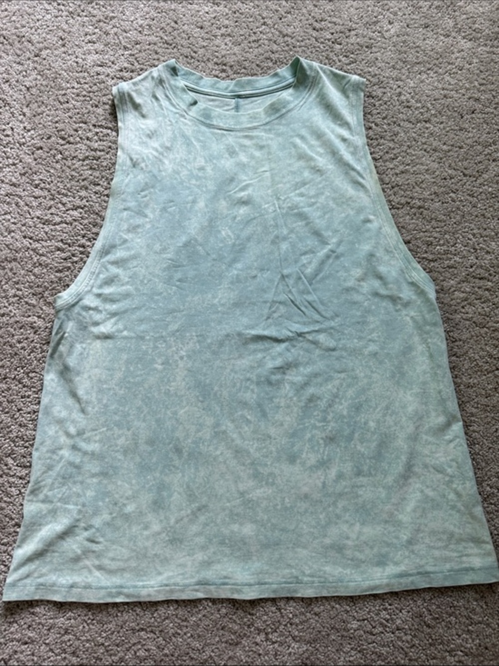LULULEMON Mint Green Tie Dye Muscle Tank Top 4/Xs